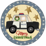 Police Officer Christmas Tree Ornament photo sculptures