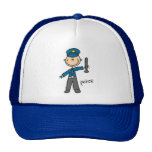 Police Officer Stick Figure Trucker Hat