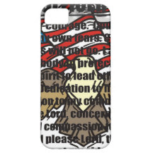 POLICE OFFICERS PRAYER WITH EAGLE iPhone 5 CASE