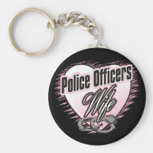 Police Officers Wife Keychains