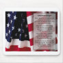 police  prayer black print mousepad