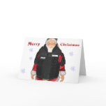 Police Santa Christmas Card