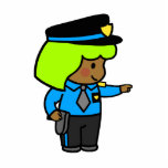 Police Woman 1 photo sculptures