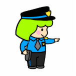Police Woman 2 photo sculptures