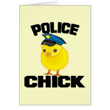 Police Woman Greeting Card