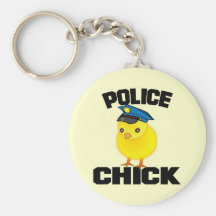 Police Woman Key Chain