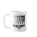 Police Women Silhouette Mug