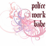 Police Work Babe photo sculptures