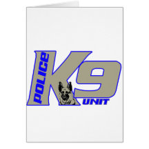 policek9unit greeting card