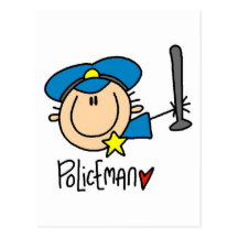Policeman Occupation Postcard