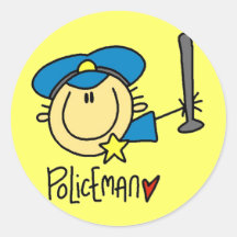 Policeman Occupation Stickers