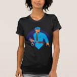 policeman police officer with handcuffs tee shirt