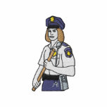 Policewoman embroidered shirts