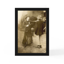 Policewoman Making an Arrest 1909 Greeting Card
