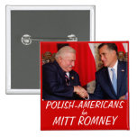 Polish Americans for Mitt Romney Pin