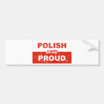 Polish And Proud Bumper Sticker