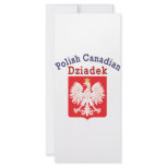 Polish Canadian Eagle Shield Dziadek rack cards