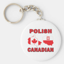 Polish Canadian Maps Keychains