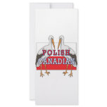 Polish Canadian Stork rack cards