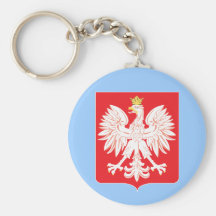 Polish Eagle Red Shield Key Ring Key Chain