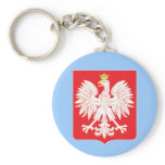 Polish Eagle Red Shield Key Ring keychains