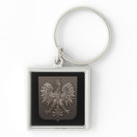 Polish Eagle Shield (sepia) keychains