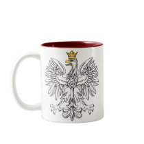 Polish Eagle With Gold Crown Coffee Mugs