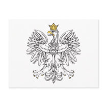 Polish Eagle With Gold Crown Postcard