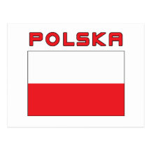 Polish Flag With Polska Post Cards