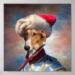 Polish Greyhound-Chart Polski Hussar Canvas Print