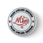 POLISH LOWLAND SHEEPDOG mum buttons