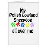 Polish Lowland Sheepdog walks cards