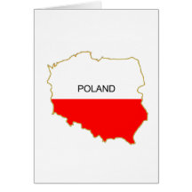 Polish Map png Greeting Card