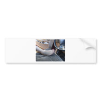 POLISH MY TOENAILS BUMPER STICKER