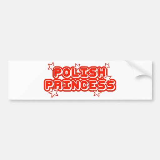 Polish Princess Bumper Sticker