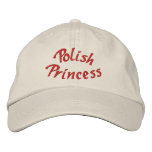 Polish Princess Cute Embroidered Baseball Cap embroidered hats