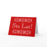 Polish Sto Lat Birthday Greeting Card