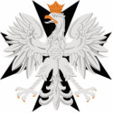Polish White Eagle Black Maltese Cross photo sculptures