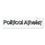Political Atheist bumper stickers