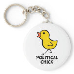 Political Chick Keychain