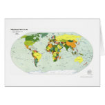 Political Map of The World - 1998 Greeting Cards