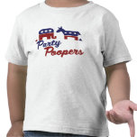 Political Parody party poopers T-shirt