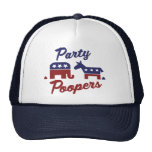 Political Party Poopers Mesh Hat
