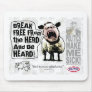 Political Sheep Sheople Sheeple Screams Mouse Pads