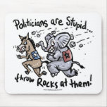 Politicians are Stupid mousepads