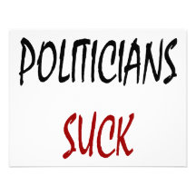 Politicians Suck Personalized Announcement