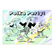 Polka Dance Party Invitations Any Fun Occasion