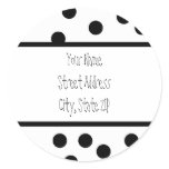 polka dot Address Labels Stickers