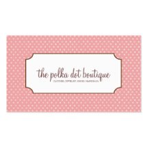 Polka Dot Business Cards