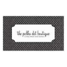 Polka Dot Business Cards